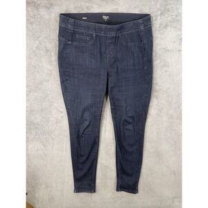 NYDJ Jeans Womens 18 Plus Blue Dark Wash Pull On Sculpt High Rise Skinny Curves